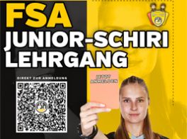 Neuer Junior-Schiri-Lehrgang startet am 12.Januar 2026